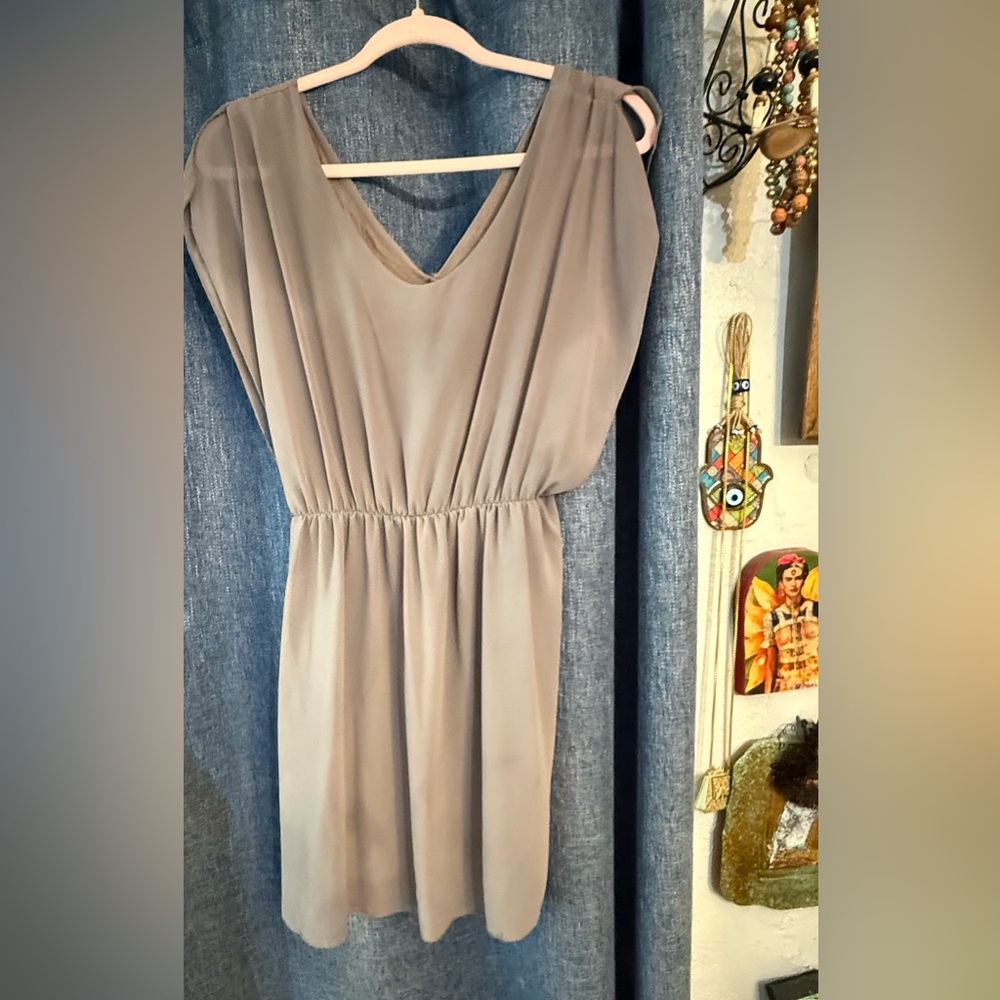 Elegant Beige Women's Dress